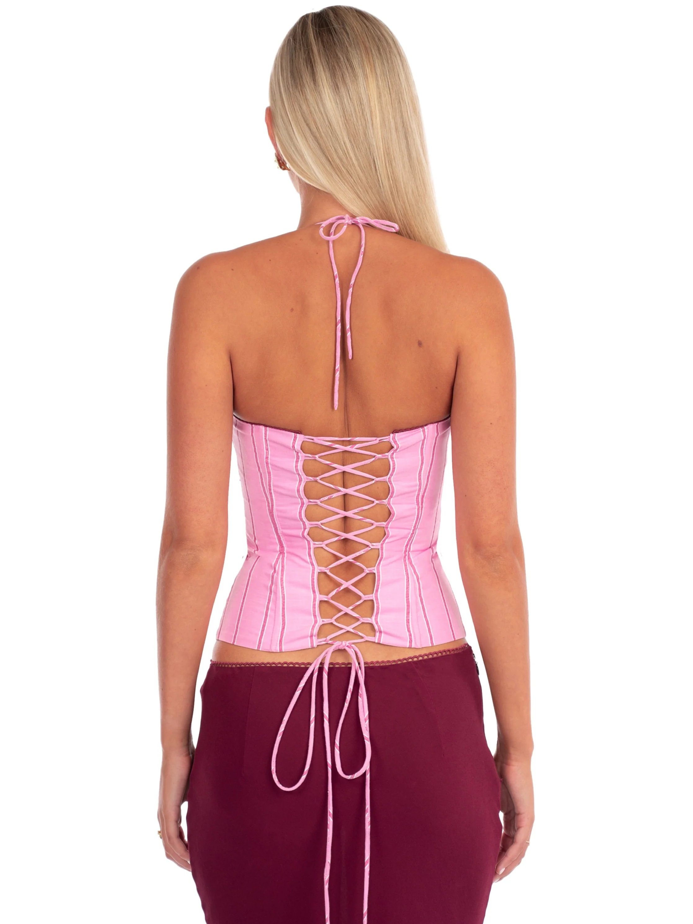 Angelina Corset | Sangria - Image 3