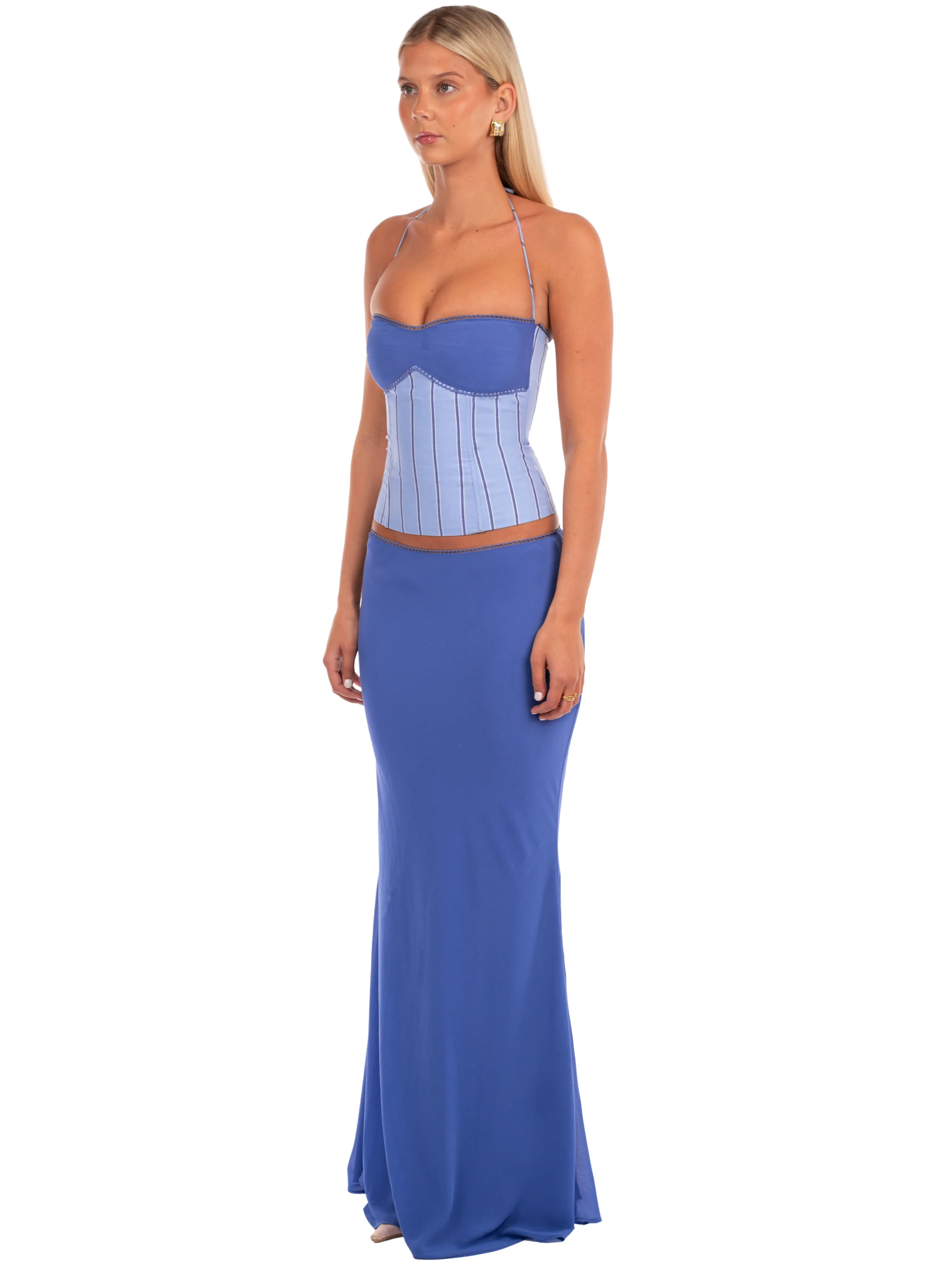 Angelina Maxi Skirt | Bluebell - Image 4