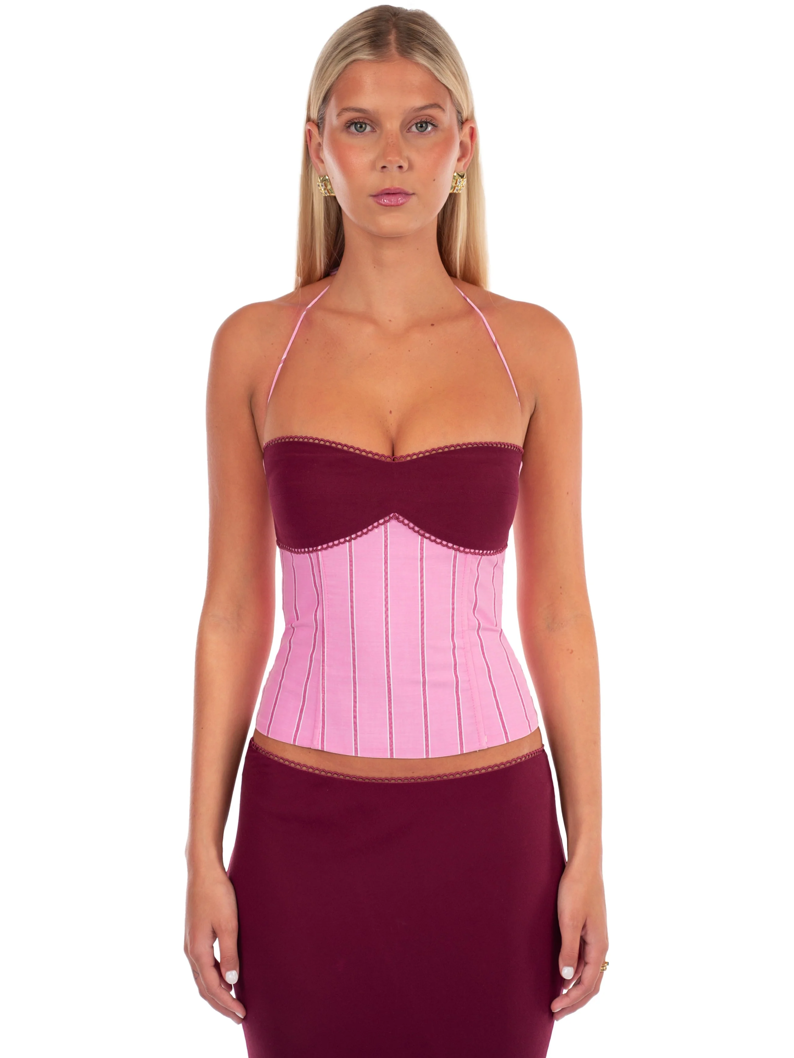 Angelina Maxi Skirt | Sangria - Image 7