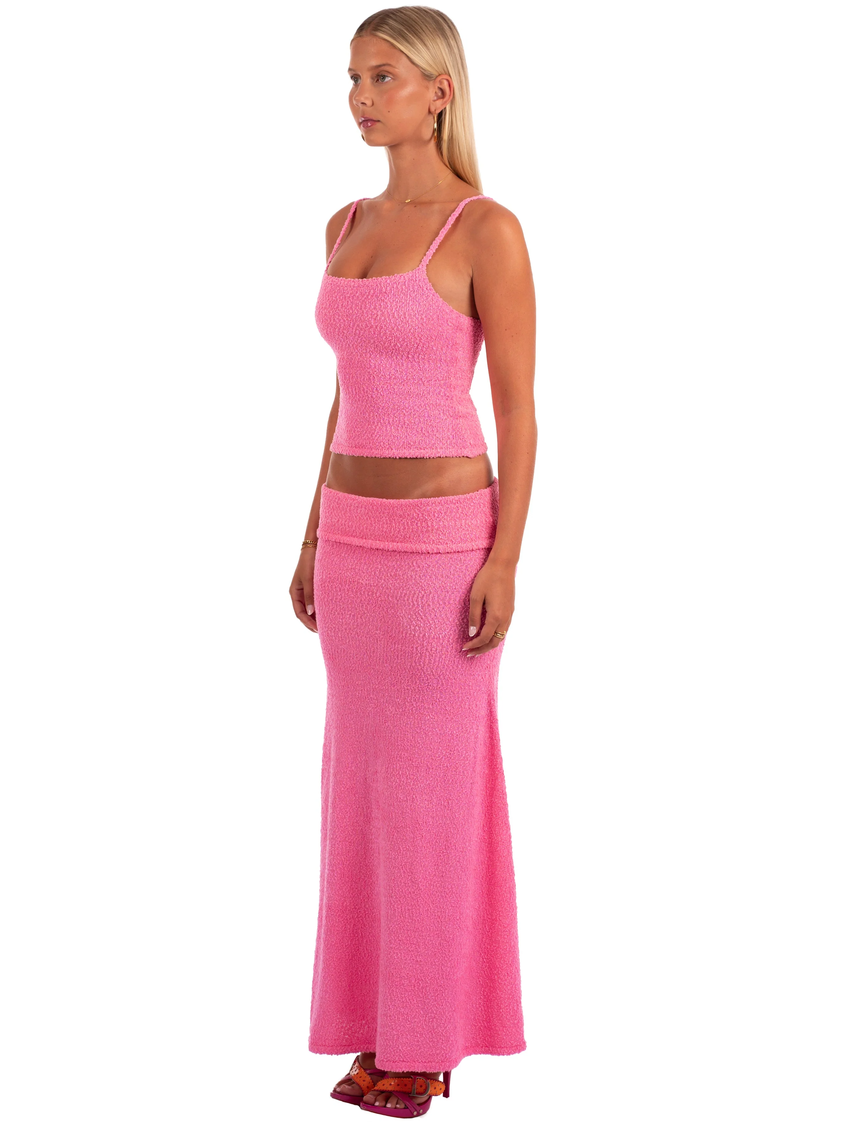 Gabriella Maxi Skirt | Flamingo - Image 3