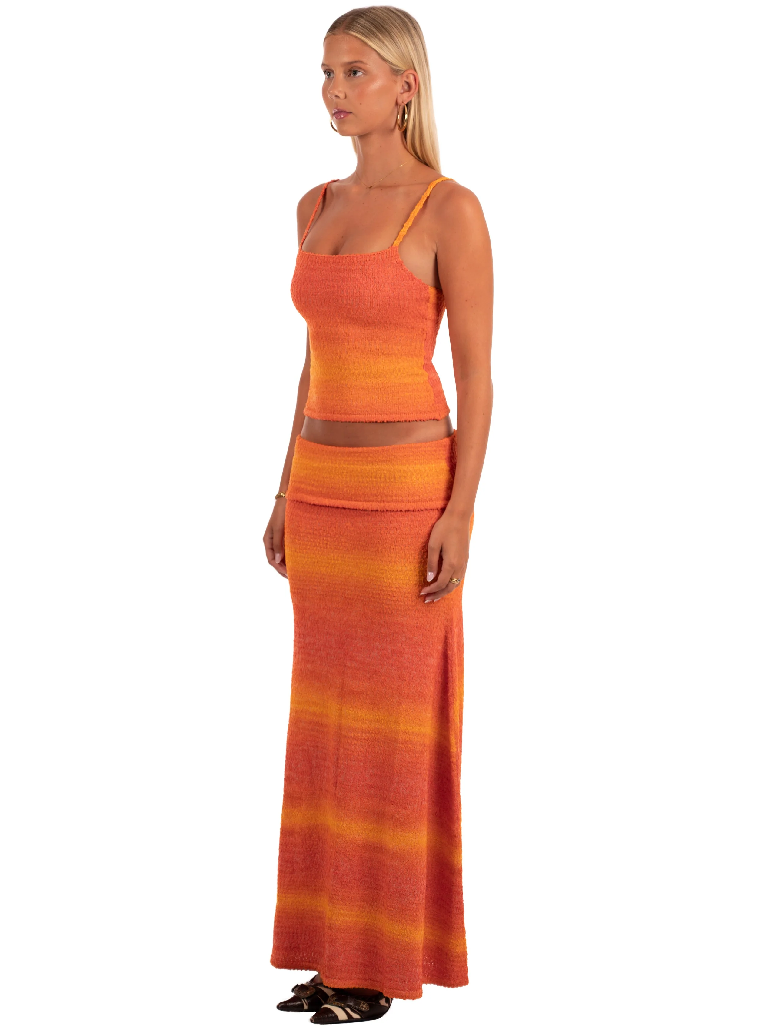 Gabriella Maxi Skirt | Papaya - Image 3