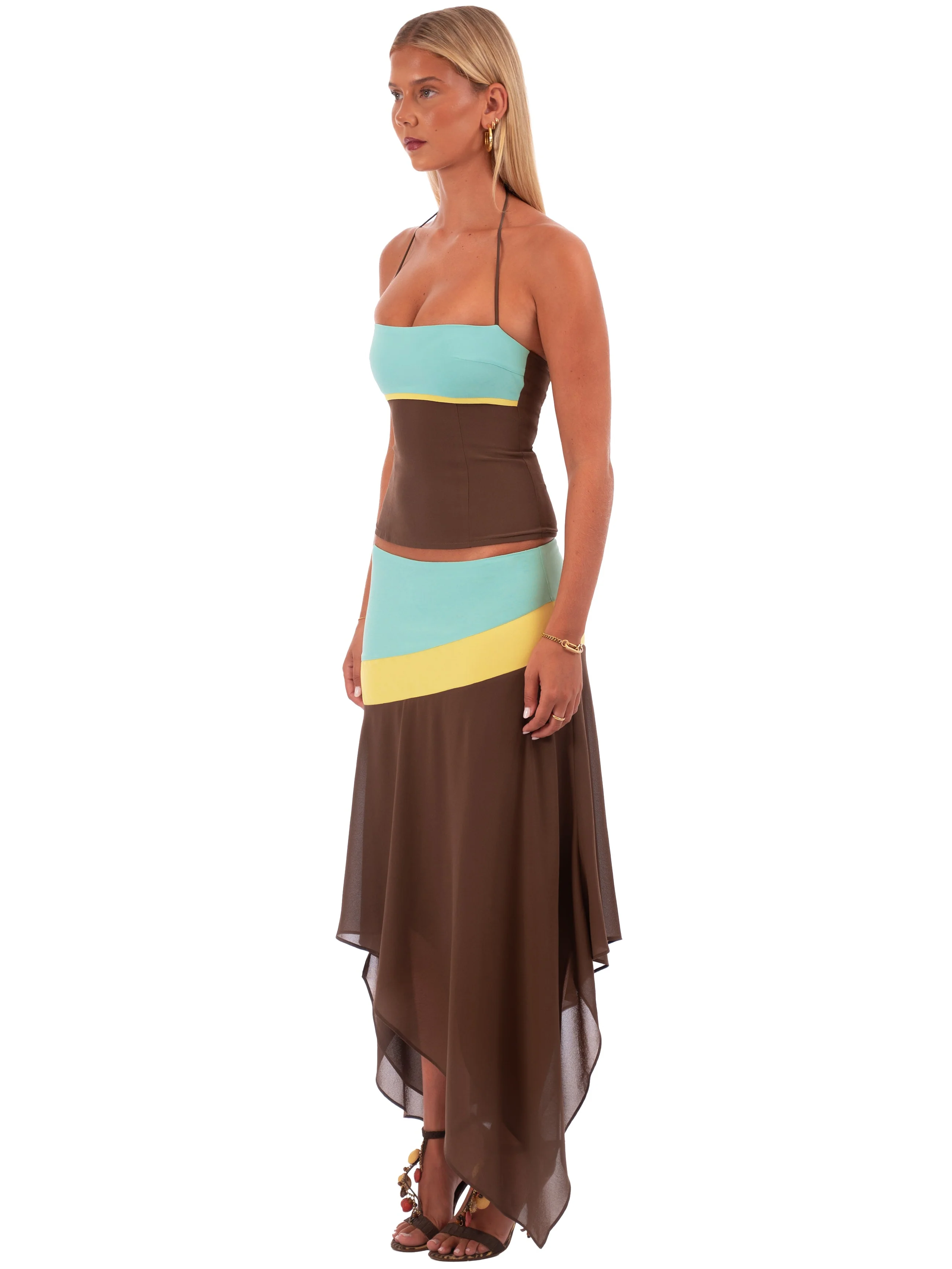 Iris Midi Skirt | Mocha - Image 3