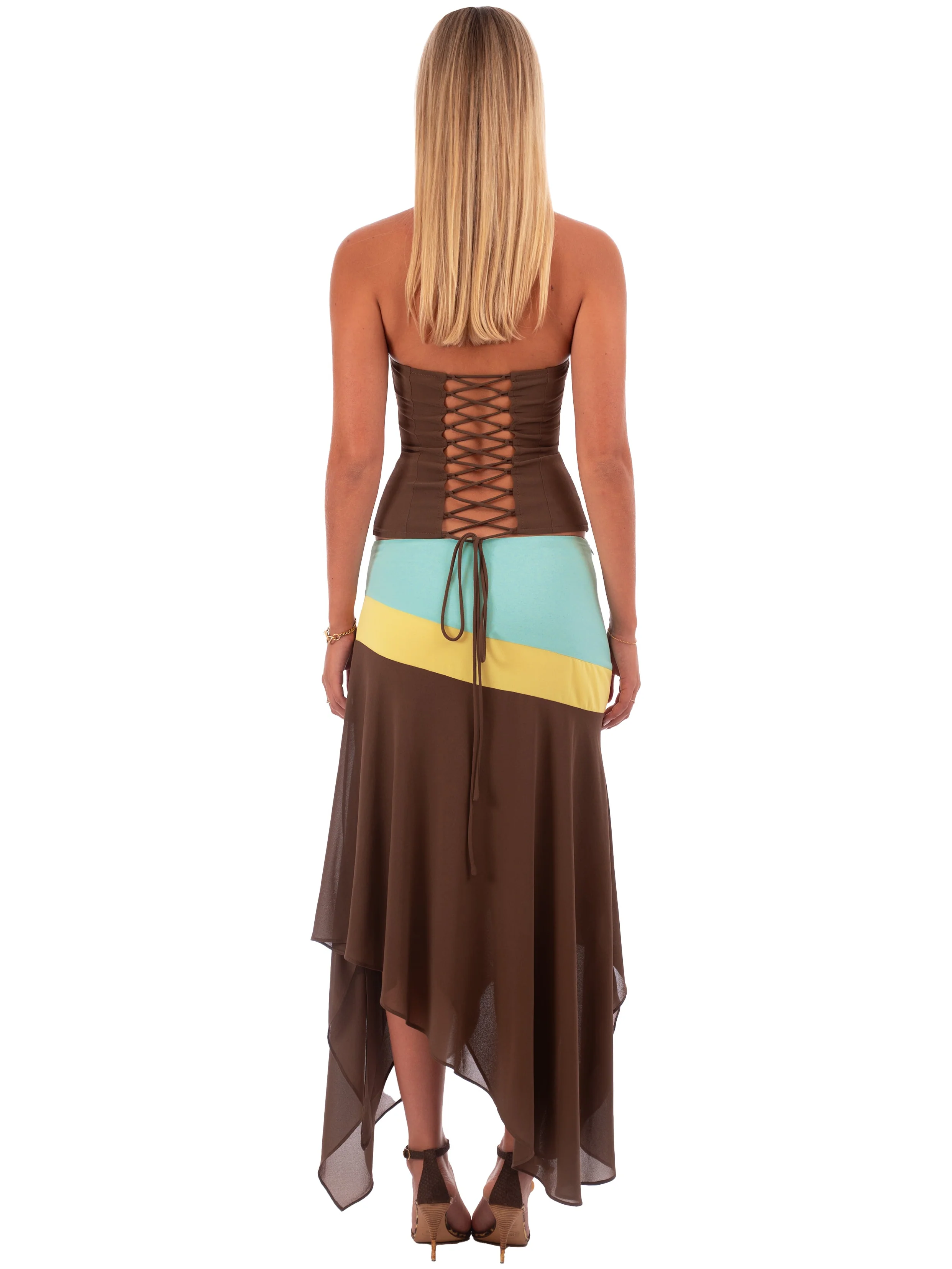 Iris Midi Skirt | Mocha - Image 4