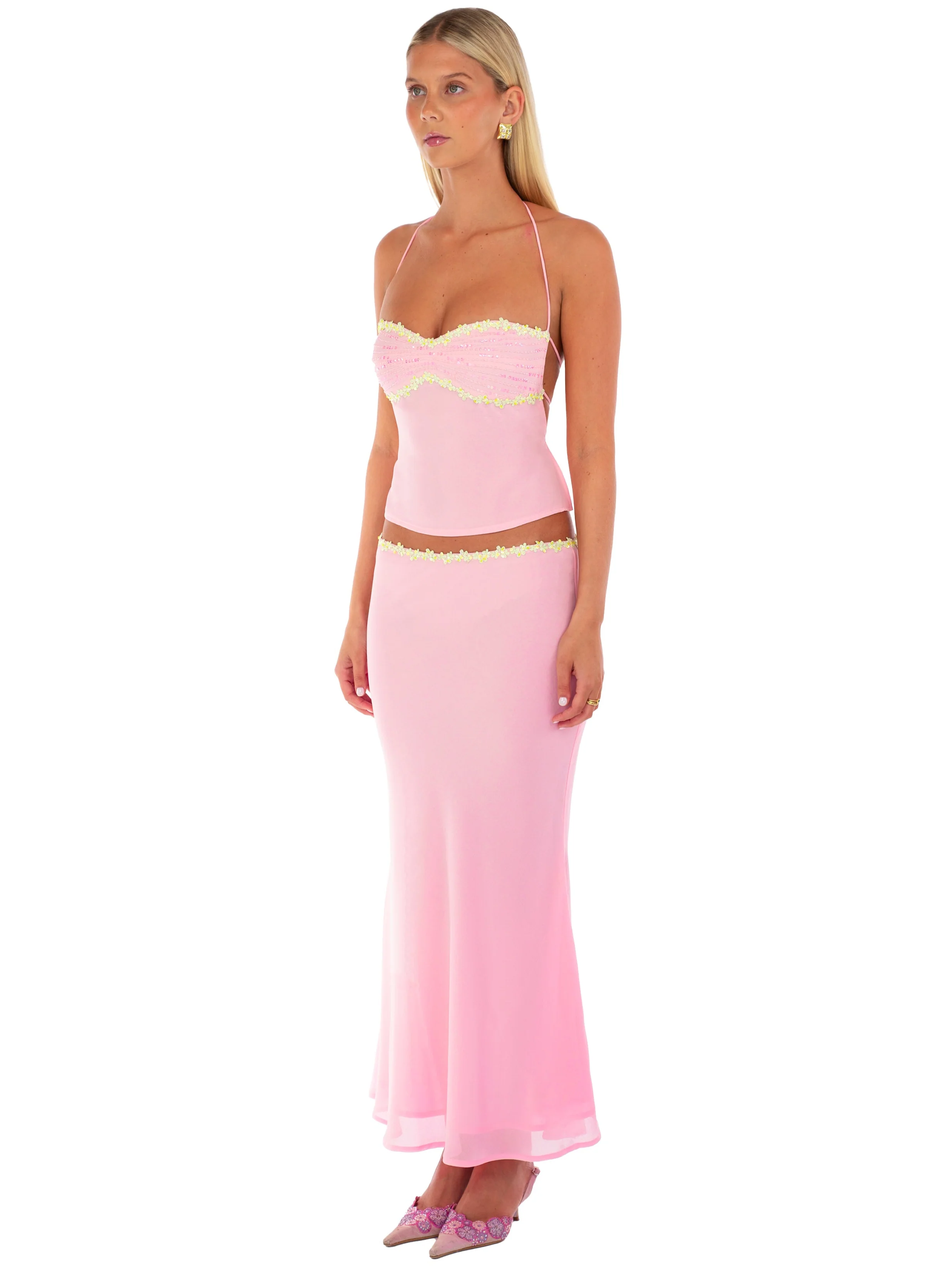 Jemima Midi Skirt | Lemonade - Image 3