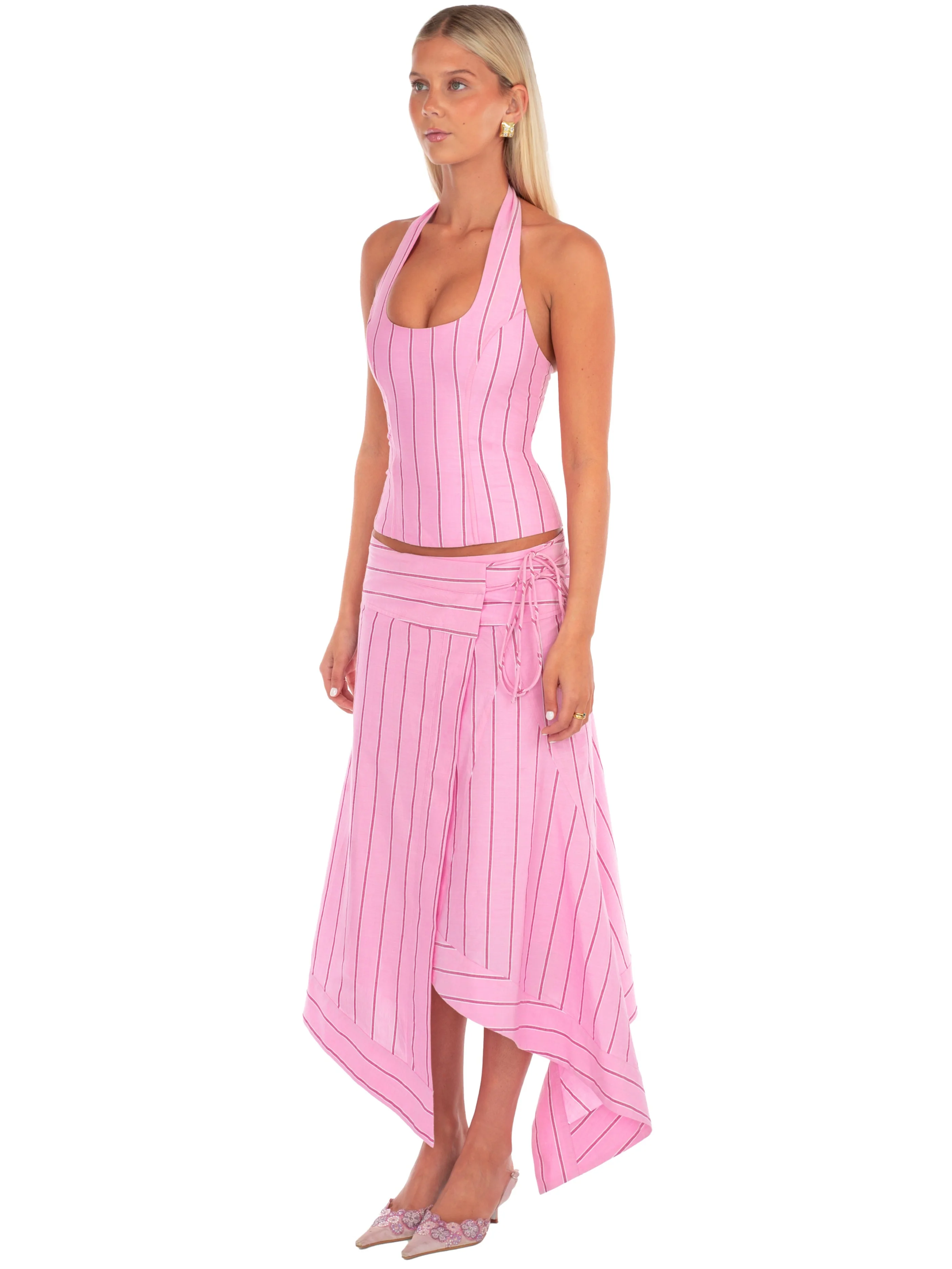 Sabrina Wrap Skirt | Sangria - Image 4