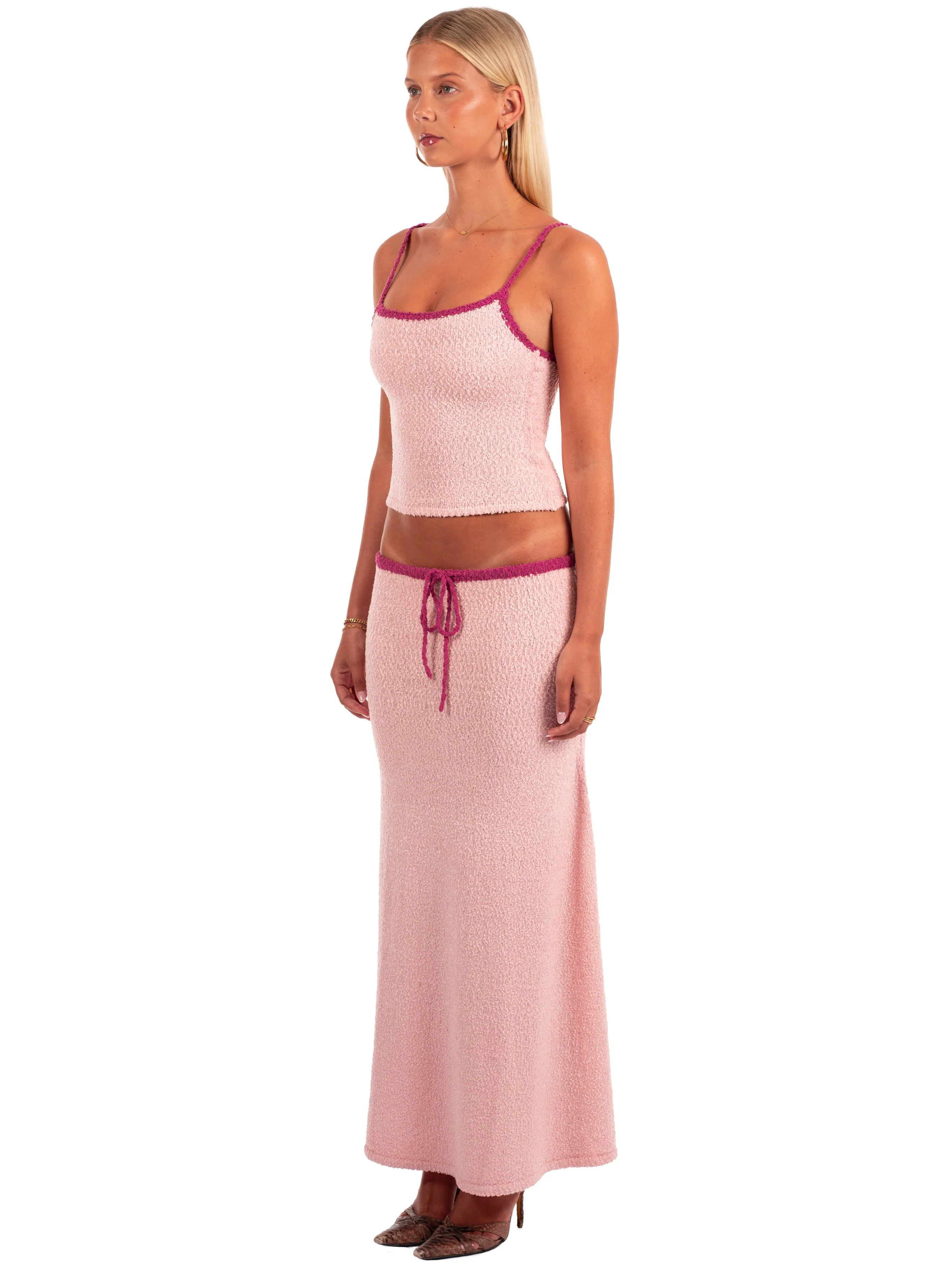 Tabitha Maxi Skirt | Raspberry - Image 3