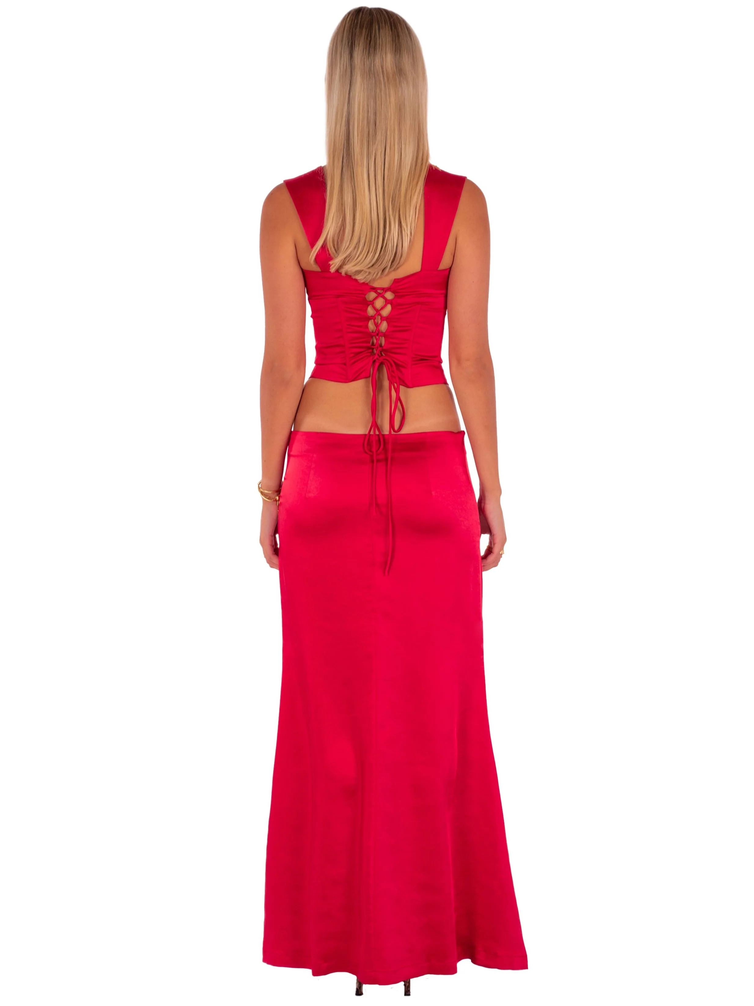 Valerie Maxi Skirt | Cherry - Image 4