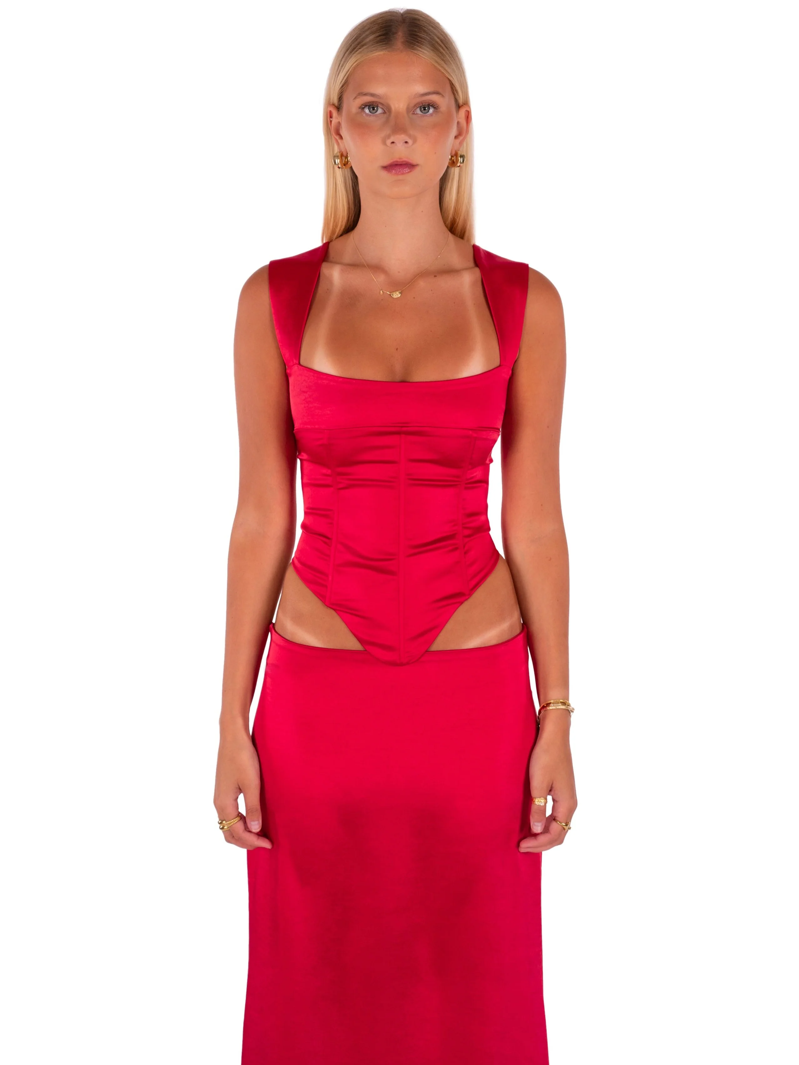 Valerie Maxi Skirt | Cherry - Image 5